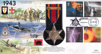 GB 2000 BURMA STAR MEDAL 1943 COVER