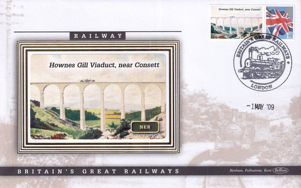 GB 2009 LOCOMOTIVE "SILK" COVER - HOWNES GILL VIADUCT