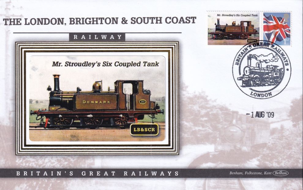 GB 2009 LOCOMOTIVE "SILK" COVER - MR. STROUDLEY'S SIX COUPLED TANK