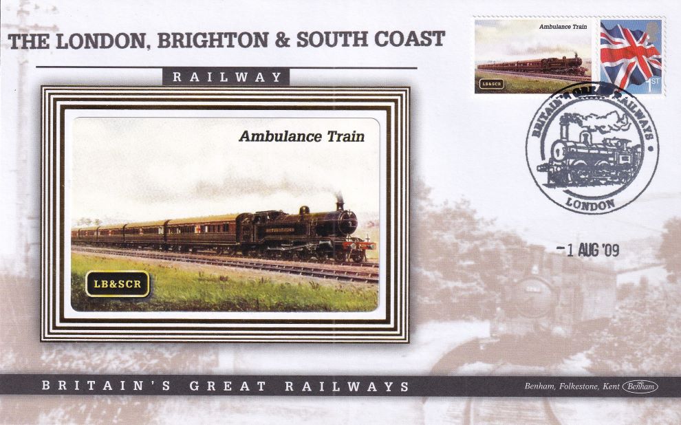 GB 2009 LOCOMOTIVE "SILK" COVER - AMBULANCE TRAIN