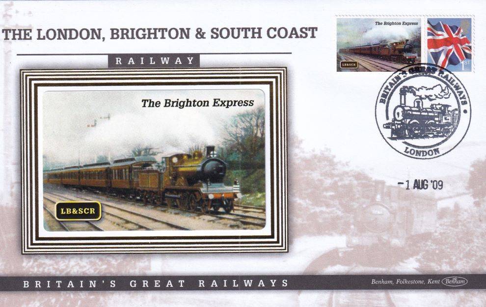 GB 2009 LOCOMOTIVE "SILK" COVER - THE BRIGHTON EXPRESS