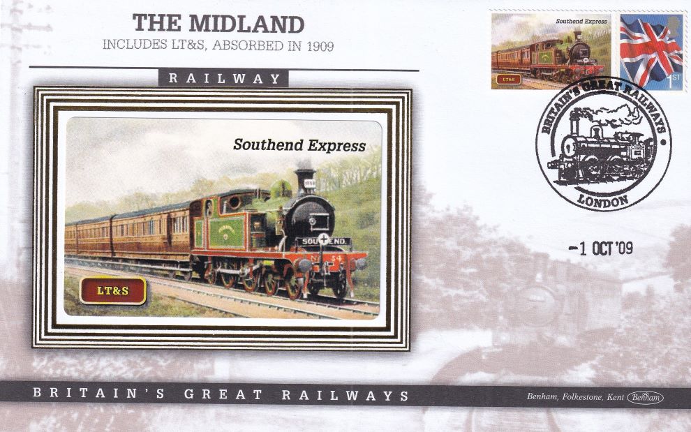 GB 2009 LOCOMOTIVE "SILK" COVER - SOUTHEND EXPRESS