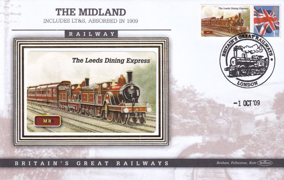 GB 2009 LOCOMOTIVE "SILK" COVER - LEEDS DINING EXPRESS