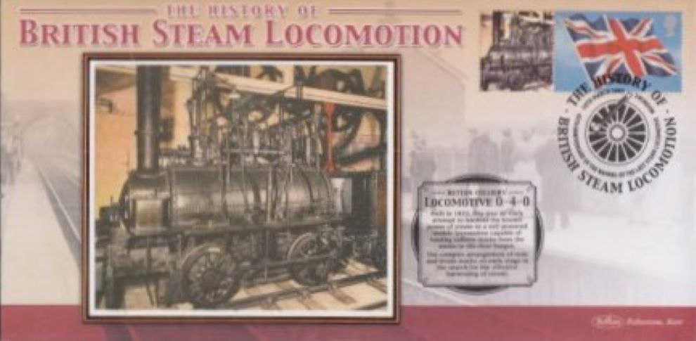 GB 2005 - HISTORY OF BRITISH STEAM LOCOMOTION "SILK" COVER - LOCOMOTIVE 0-4-0