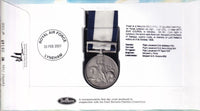 GB 2001 BATTLE OF TRAFALGAR MEDAL 1805 COVER
