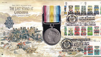 GB 2001 LAST STAND AT GANDAMAK MEDAL 1842 COVER