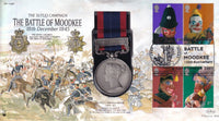 GB 2001 BATTLE OF MOODKEE MEDAL 1845 COVER