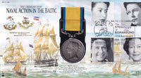GB 2002 NAVAL ACTION IN THE BALTIC MEDAL  1856 COVER