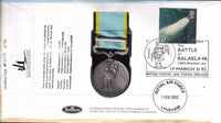 GB 2002 BATTLE OF BALAKLAVA MEDAL  1854 COVER