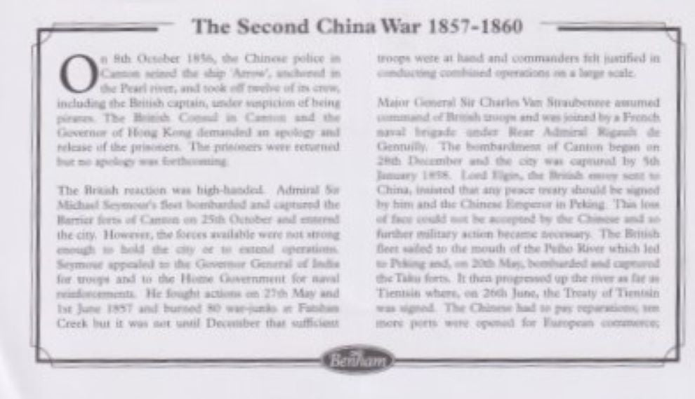 GB 2002 SECOND CHINA WAR MEDAL  1857-1860 COVER