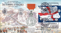 GB 2002 STORMING OF MAGDALA MEDAL  1868 COVER