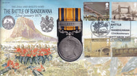 GB 2002 BATTLE OF ISLANDLWANA MEDAL  1879 COVER