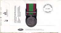 GB 2002 CAPTURE OF ALI MUSJID MEDAL  1878 COVER