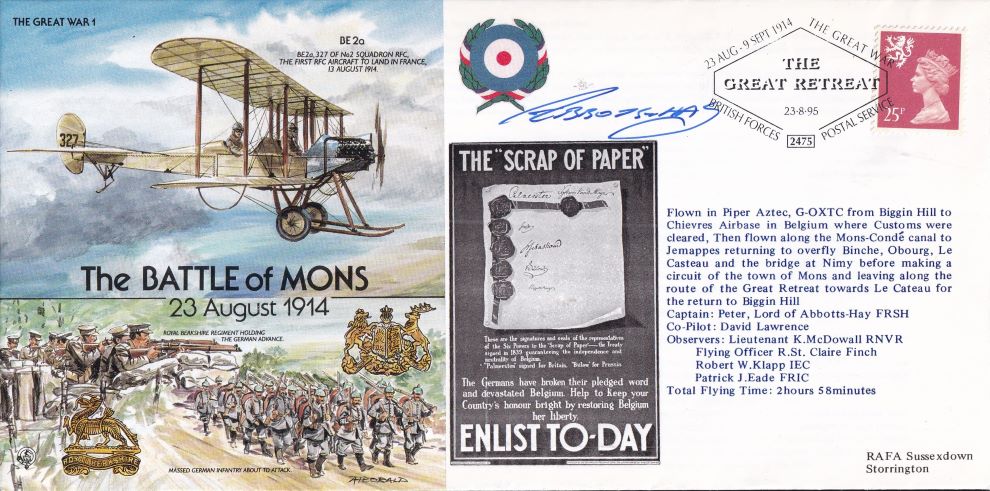 THE GREAT WAR #1 1995- THE BATTLE OF MONS - SIGNED