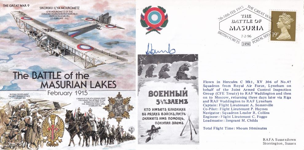 THE GREAT WAR #9 1996- BATTLE OF THE MASURIAN LAKES - Signed copy