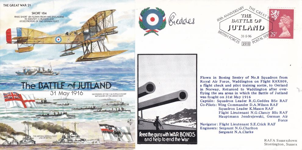 THE GREAT WAR #21 1996 - THE BATTLE OF JUTLAND - Signed copy