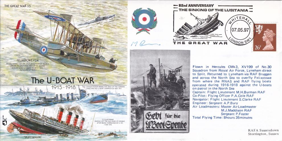 THE GREAT WAR #35 1997 - THE U-BOAT WAR- Signed copy