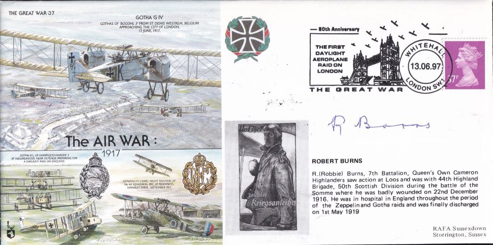 THE GREAT WAR #37 1997 - THE AIR WAR - Signed copy