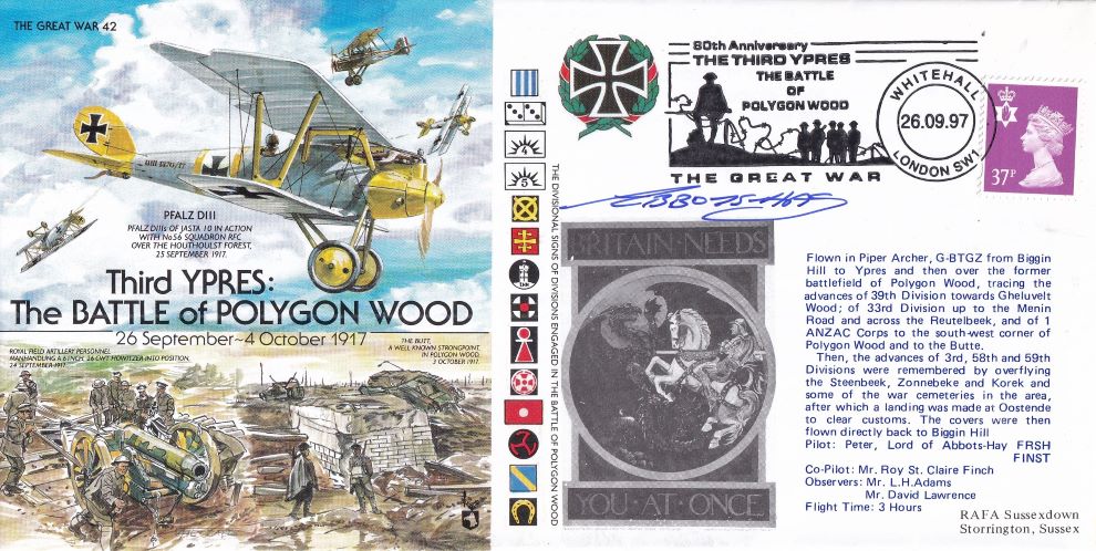 THE GREAT WAR #42 1997 - THIRD YPRES: BATTLE OF POLYGON WOOD -  Signed copy