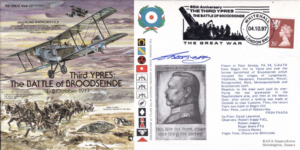 THE GREAT WAR #43 1997 - THIRD YPRES: BATTLE OF BROODSEINDE -  Signed copy