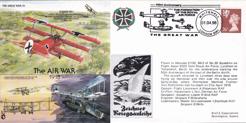 THE GREAT WAR #51 1998 - THE AIR WAR