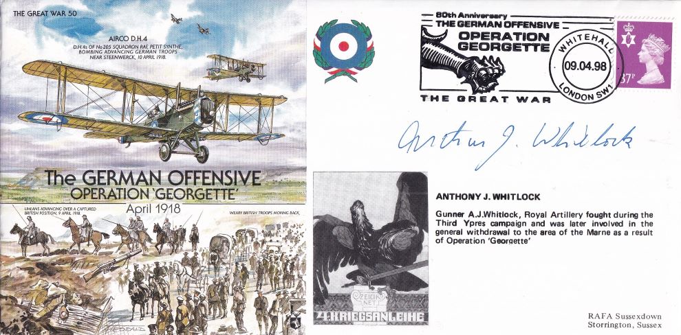 THE GREAT WAR #50 1998 - THE GERMAN OFFENSIVE - OPERATION 'GEORGETTE' - Signed copy