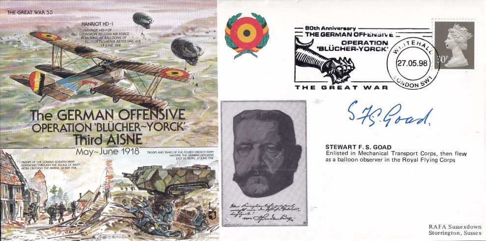THE GREAT WAR #53 1998 - GERMAN OFFENSIVE- OPERATION 'BLUCHER-YORCK' - Signed copy