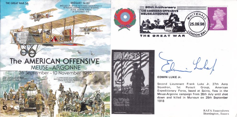THE GREAT WAR #58 1998 - AMERICAN OFFENSIVE - MEUSE~ARGONNE  -  Signed copy