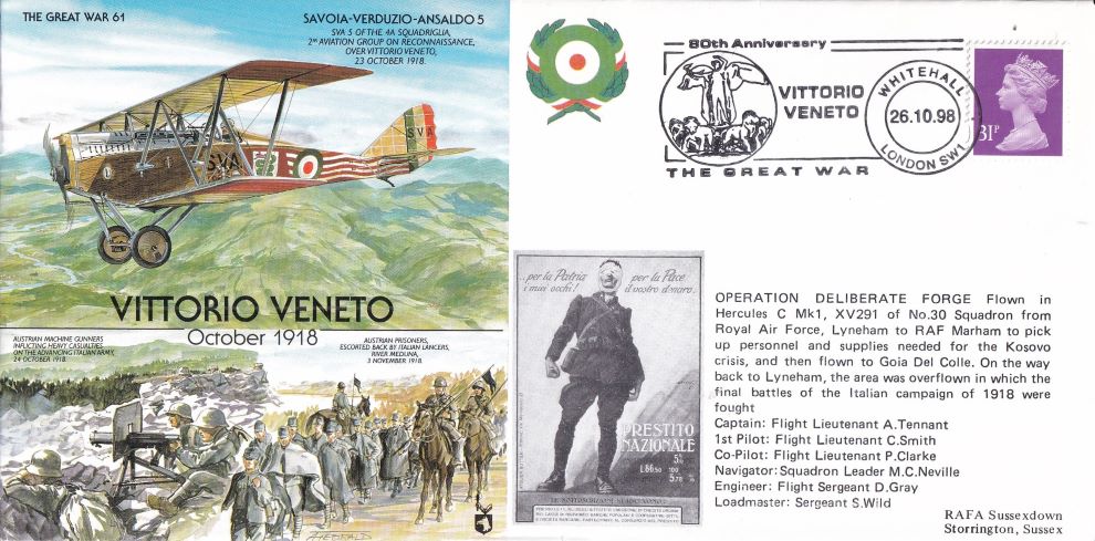 THE GREAT WAR #61 1998 - VITTORIO VENETO -  Signed copy