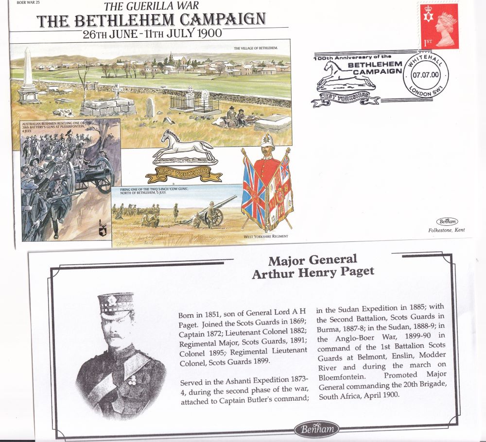GB ANGLO BOER WAR "THE GUERILLA WAR: THE BETHLEHEM CAMPAIGN" - COMMEMORATIVE COVER