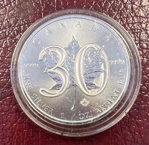 CANADA 2018  "30" ONE  OUNCE  SILVER PROOF