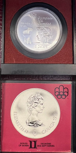 1974 CANADA OLYMPICS TORCH SILVER $5