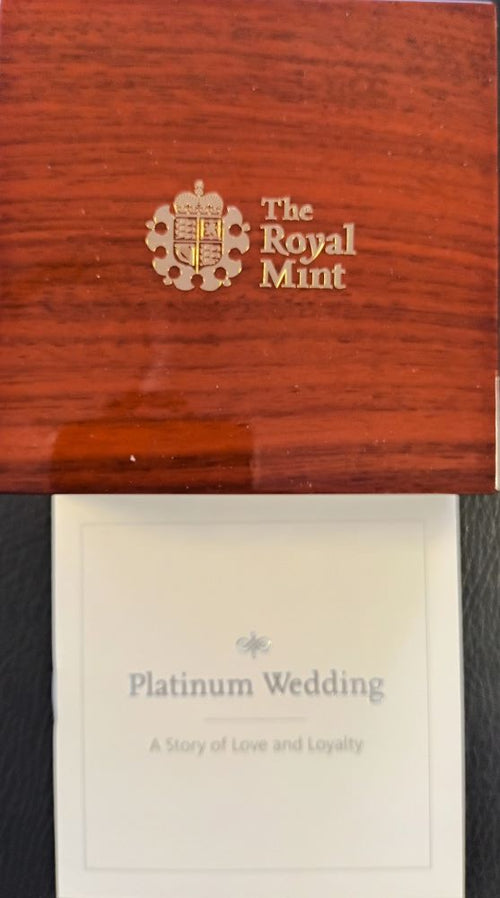 PLATINUM WEDDING ANNIVERSARY 2017 UK QUARTER OUNCE