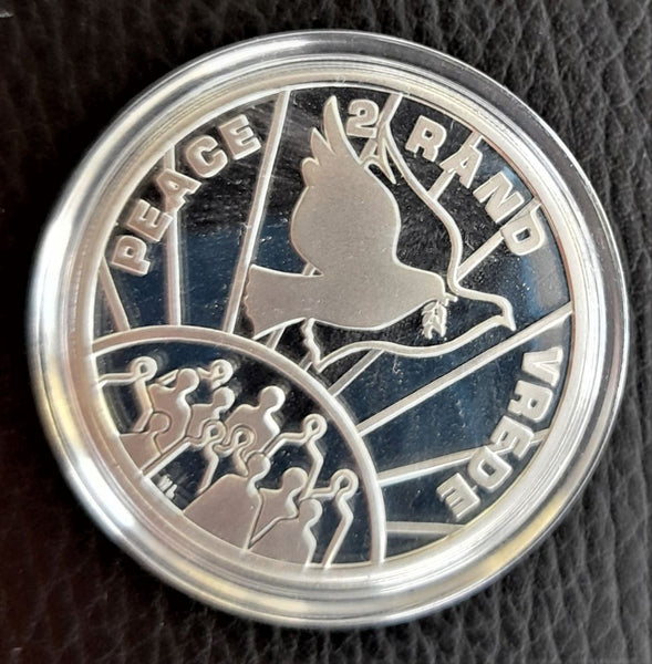 1993  PROOF SILVER TWO RAND -  PEACE