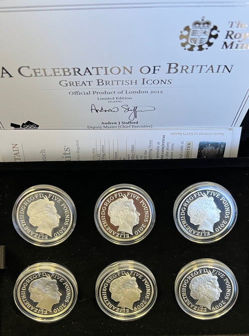 GREAT BRITAIN 2012 CELEBRATION SILVER COIN PROOF SET
