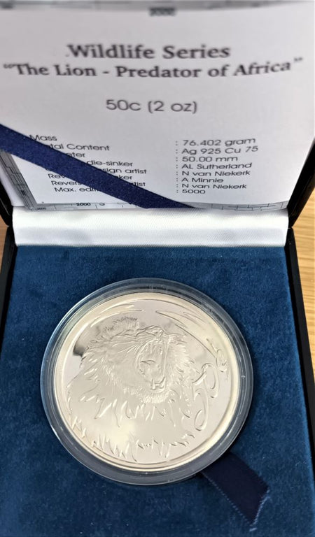 1998 PROOF SILVER TWO RAND -  JACKASS PENGUIN