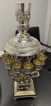 SILVER 12 CUP WINE FOUNTAIN - 925 SILVER HALLMARK -HADAD BRAND- BEAUTIFUL