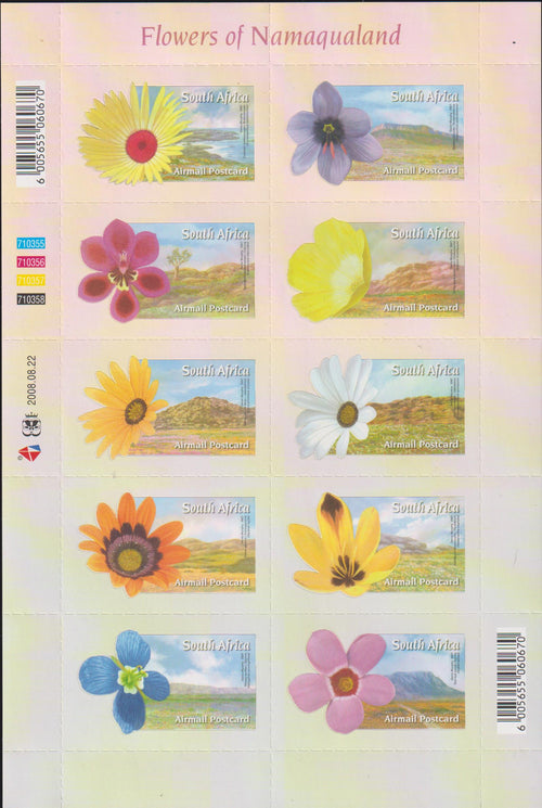 RSA 2008 FLOWERS OF NAMAQUALAND SHEETLET