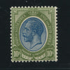 SA 1913 KGV KINGSHEAD 10/- SACC 15 - MNH
