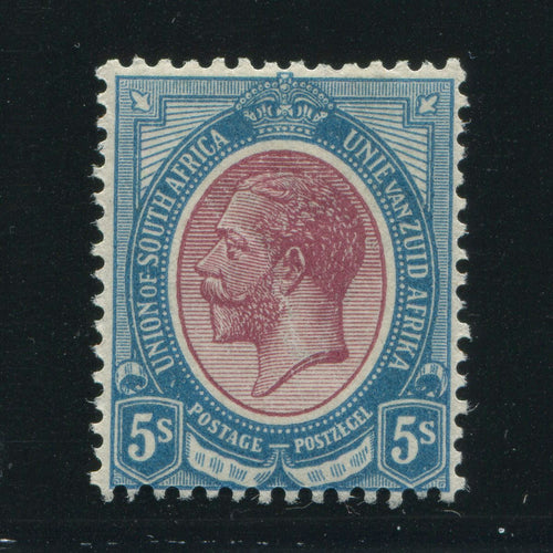 SA 1913 KGV KINGSHEAD 5/- SACC 14 - MNH