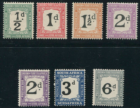 SA 1927-8  POSTAGE DUE SET-SACC D17-21 & 19a