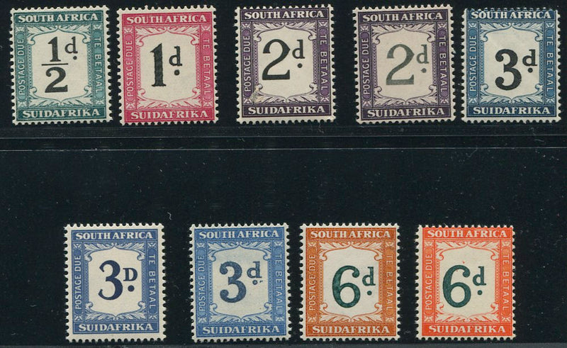 SA 1932-42  POSTAGE DUE SET-SACC D22-28a