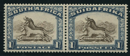 1932 ROTO 1/-  UPRIGHT WATERMARK "MISSING CLOUDS" - MNH - SACC 49v