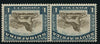 1932 ROTO 1/- BROWN & PRUSSIAN BLUE INVERTED WATERMARK- MNH - SACC 49a