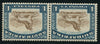 1936 ROTO 1/- YELLOW- BROWN & PRUSSIAN BLUE INVERTED WATERMARK- MNH - SACC 49b