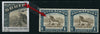 1932 ROTO 1/- BROWN & PRUSSIAN BLUE INVERTED WATERMARK 