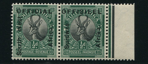 SWA 1926 1/2d OFFICIAL OVERPRINT MNH - SACC 01