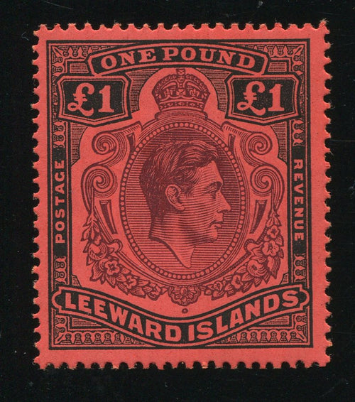 LEEWARD ISLAND SCARCE KGV1 £1 MINT- SG 114