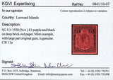 LEEWARD ISLAND SCARCE KGV1 £1 MINT- SG 114