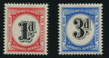 SWA 1960 POSTAGE DUES   MNH - SACC D54-55